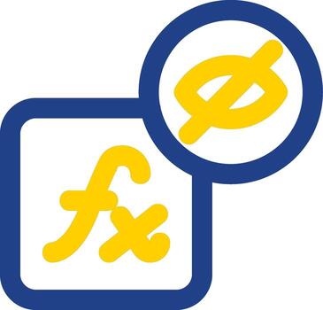 Hidden layer style Line Two Color  Icon vector