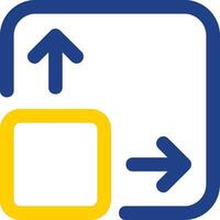 Expand Line Two Color Icon vector