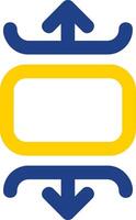 Carousel vertical Line Two Color  Icon vector