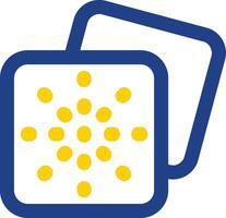 Grid dots Line Two Color Icon vector