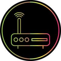 Modem Line Gradient Due Color Icon vector