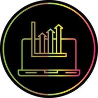Digital Economy Line Gradient Due Color Icon vector