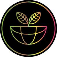 Ecosystem Line Gradient Due Color Icon vector