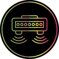 Motion Sensor Line Gradient Due Color Icon vector