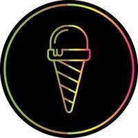 Ice Cream Line Gradient Due Color Icon vector