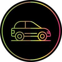 Car Line Gradient Due Color Icon vector