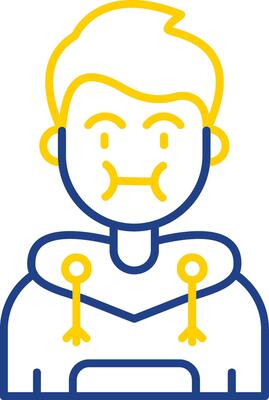Sickness Line Two Color  Icon