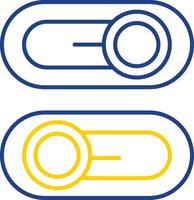 Switch Line Two Color  Icon vector