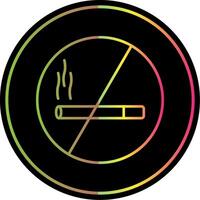 No Smoking Line Gradient Due Color Icon vector