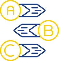 Diagram Line Two Color Icon vector