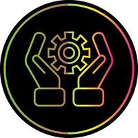 Industry Line Gradient Due Color Icon vector