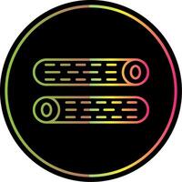 Wood Log Line Red Circle Icon vector