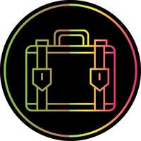 Suitcase Line Gradient Due Color Icon vector