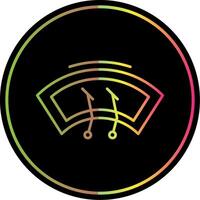 Wiper Line Gradient Due Color Icon vector