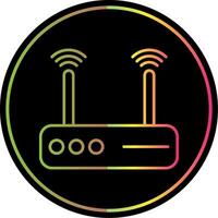 Modem Line Gradient Due Color Icon vector
