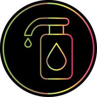 Cleaning Liquid Line Gradient Due Color Icon vector
