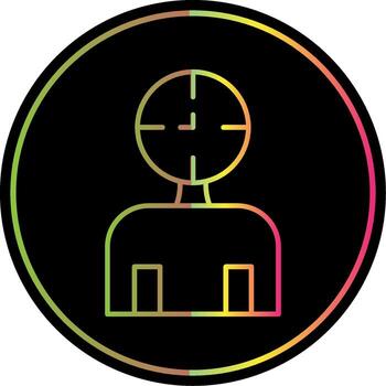 Lifespan Line Gradient Due Color Icon vector