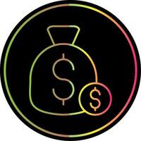 Investment Line Gradient Due Color Icon vector