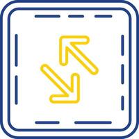 Swap Line Two Color  Icon vector