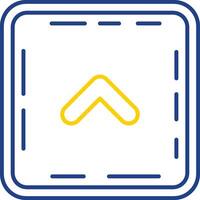 Chevron Line Two Color  Icon vector