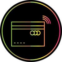 Contactless Line Gradient Due Color Icon vector