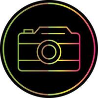 Photo Camera Line Gradient Due Color Icon vector