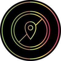 Avoid Line Gradient Due Color Icon vector