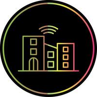 Smart City Line Gradient Due Color Icon vector