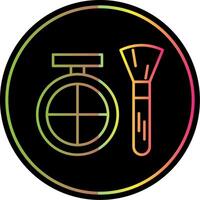 Bronzer Line Gradient Due Color Icon vector