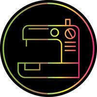 Sewing Machine  Line Gradient Due Color Icon vector