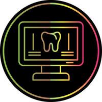 Orthopantomogram Line Gradient Due Color Icon vector