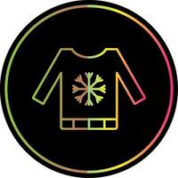 Sweater Line Gradient Due Color Icon vector