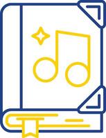 Music Line Two Color Icon vector