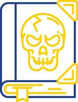 Horror Line Two Color  Icon vector