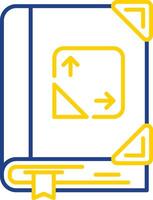 Trigonometry Line Two Color Icon vector