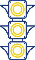 Traffic light Line Two Color  Icon vector
