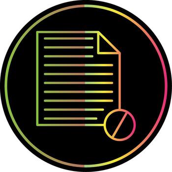 Blocked Line Gradient Due Color Icon vector