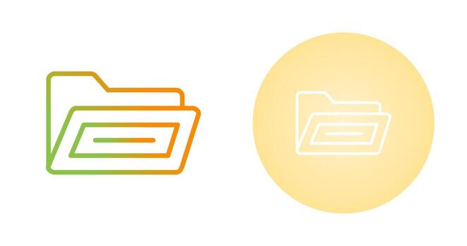 Open File Folder Vector Icon