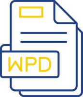 Wpd Line Two Color Icon vector