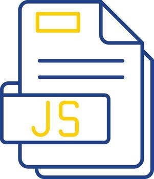 Js Line Two Color Icon vector