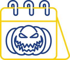 Halloween Line Two Color  Icon vector