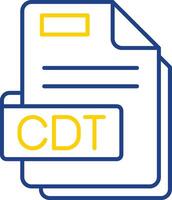 Cdt Line Two Color Icon vector