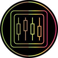 Diagram Line Gradient Due Color Icon vector