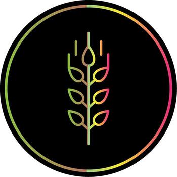 trigo línea degradado debido color icono vector