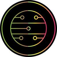 Mars Line Gradient Due Color Icon vector