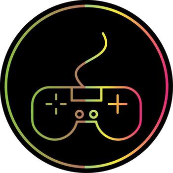 Videogame Line Gradient Due Color Icon vector