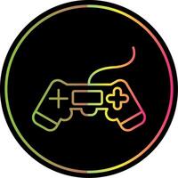 Video Game Line Gradient Due Color Icon vector