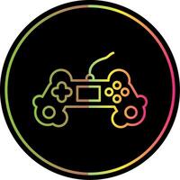 Game Controller Line Gradient Due Color Icon vector