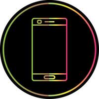 Mobile phone Line Gradient Due Color Icon vector