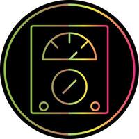 Voltmeter Line Gradient Due Color Icon vector